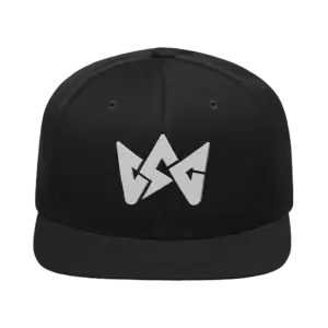 CSG Core Snapback Black Front Logo